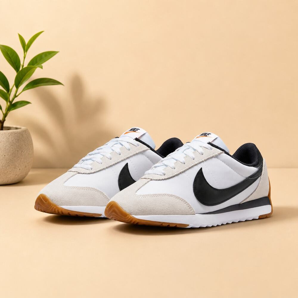 NWT  Nike Women's Pacific Sneakers White/Black Platinum Tint Safety Orange 11